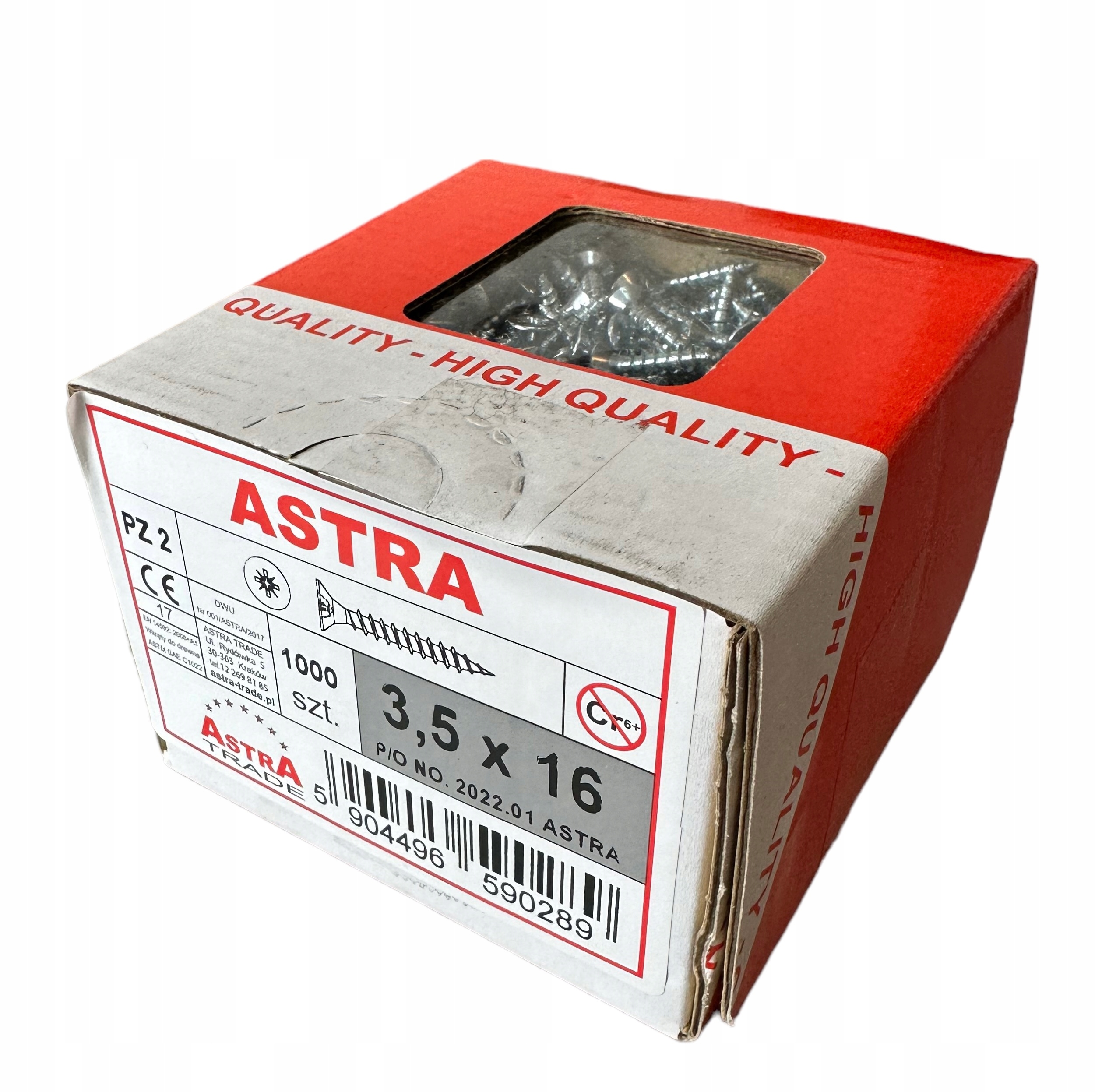 Astra skrutky do dreva 3,5 x 16 mm 1000 ks.